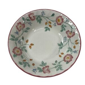 Churchill Staffordshire England Floral Berry‎ Bowl Dishwasher Microwave 6 1/4"
